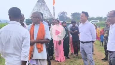 कलेक्टर ने छुईखदान के बंजारपुर स्थित बंजर नदी के उद्गम स्थल का किया निरीक्षण, तालाब को 'अमृत सरोवर' बनाने के दिए निर्देश