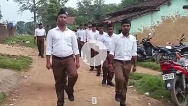 सेन्हा: सेन्हा अरु में RSS के स्वर्ण जयंती अवसर पर शिव मंदिर से पथ संचलन और अस्त्र-शस्त्र पूजन का भव्य आयोजन