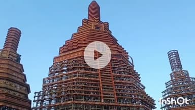 मुंगेर: इस बार बैंकाक के अरुण मंदिर में विराजेंगी मां दुर्गा, कल्याणपुर में बन रहा भव्य पंडाल