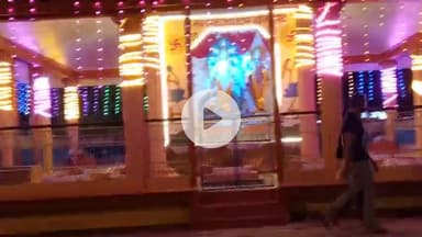 खंडवा नगर: शिवसेना जिला प्रमुख गणेश भावसार मा नव चंडी देवी धाम के दर्शन कर गरबे  छोटी-छोटी कन्याओं  माता के प्रस्तुत कि