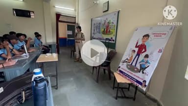 चंदेरी: शासकीय मॉडल स्कूल चंदेरी में अभिमन्यु अभियान-3 के तहत पुलिस ने स्कूली बच्चों को किया जागरूक