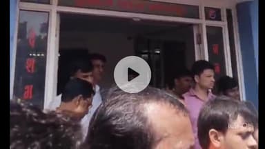 मानपुर क्षेत्र में लव जिहाद का मामला सामने आने पर सर्व हिंदू समाज ने थाने का घेराव किया