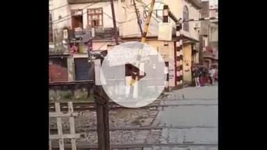 हरिद्वार: जमालपुर कलां रेलवे फाटक पर तीन जंगली हाथियों के पहुंचने से मची अफरा-तफरी, हादसों को दिया जा रहा न्योता