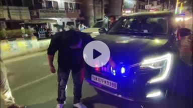 मुज़फ्फरनगर: सत्ता के खेल में भाजपा कार्यकर्ताओं को मिला सड़क पर सबक, पुलिस ने सड़क पर पढ़ाया कानून का पाठ, कार को किया ज़ब्त