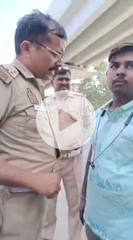 कानपुर: बारादेवी चौराहे पर ट्रैफिक दरोगा ने युवक का गला दबाकर की मारपीट, वीडियो हुआ वायरल