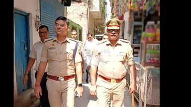 ठाकुरद्वारा: आगामी त्योहारों और कानून/शांति व्यवस्था के दृष्टिगत थाना भोजपुर क्षेत्र में सुरक्षा व्यवस्थाओं का जायजा लिया गया