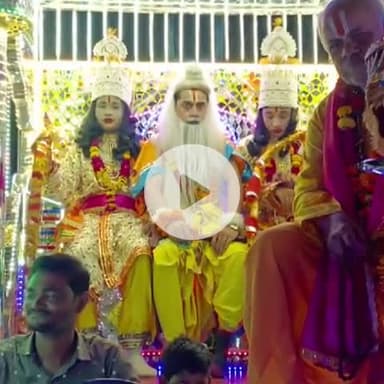 बाह: बाह में धूमधाम से निकली राम बारात, भक्तों ने किया स्वागत