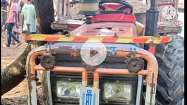 नवादा: कादिरगंज थाना की पुलिस ने अवैध बालू लदे ट्रैक्टर को किया ज़ब्त