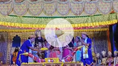 लाडपुरा: 132वां राष्ट्रीय मेला दशहरा में रामलीला का आयोजन, देवी सीता का हुआ स्वयंवर, लक्ष्मण हुए क्रोधित