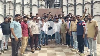 भीलवाड़ा: महाराणा प्रताप की प्रतिमा के अनावरण पर आक्रोश, राजपूत समाज ने पांसल चौराहे पर किया प्रदर्शन, बोले- 36 कोम मिलकर करेगी