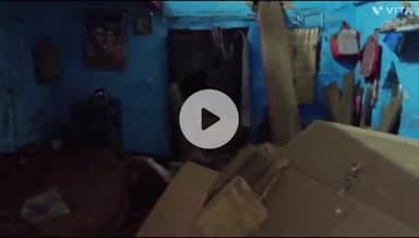 बांसवाड़ा: कंधारवाड़ी क्षेत्र स्थित तंबोलीवाड़ा में कच्चे मकान का एक हिस्सा गिरा, किसी प्रकार की हताहत नहीं हुई