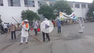 रामपुर: मानव सेवा संस्थान समिति के पदाधिकारियों ने स्वच्छता को लेकर रामपुर रोडवेज पर सफाई कर देश के नाम दिया संदेश