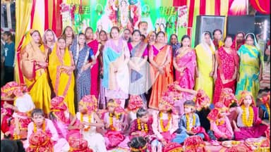 जौनपुर: श्री राम जानकी मंदिर पर सामूहिक कन्या पूजन कार्यक्रम का आयोजन