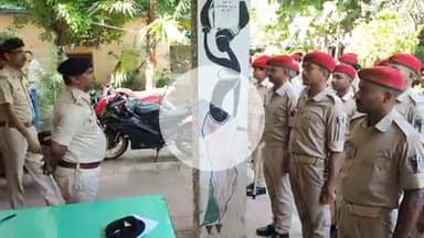 झाझा: झाझा में दुर्गापूजा को लेकर झाझा थाना में हुआ पुलिस परेड, जवानों को एसडीपीओ ने दिए सख्त निर्देश