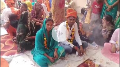 शाहबाद: ब्लाक मुख्यालय पर मुख्यमंत्री सामूहिक विवाह समारोह में 51 जोड़ों ने शुरू किया जीवन का नया सफर