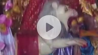 मुशहरी: हरिसभा मध्य विद्यालय में खुला माँ दुर्गा का पट, दर्शन के लिए उमड़ी भीड़