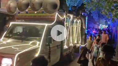 शाहबाद: बाल रामलीला चौक की राम बारात शोभा यात्रा प्रमुख मार्गों से निकाली गई