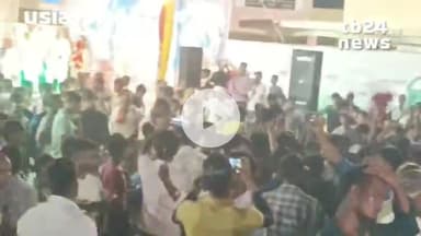 uska में रामलीला का फीता काटकर पूर्व प्रत्याशी गणेश यादव ने किया शुभारंभ