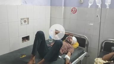 झालरापाटन: सीमावर्ती भानपुरा 8-लेन पर बेकाबू होकर पिकअप गाड़ी पलटी, हादसे में क्लीनर हुआ घायल