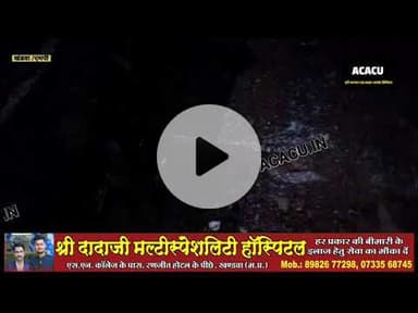 बजरंग चौक पर कल रात में ट्रक रोड किनारे उतरा. बड़ा हादसा टला