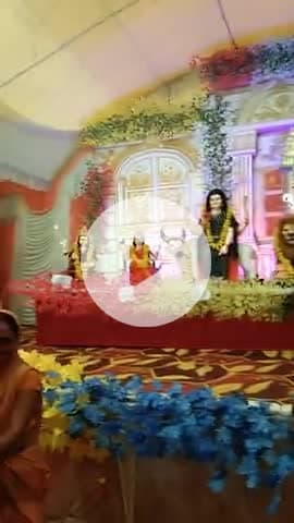 धनौरा,, सुनवारा में हुआ भव्य दुर्गा मूर्ति का आयोजन 64जोगनी माता को देखने उमड़ी भक्तों की भीड़