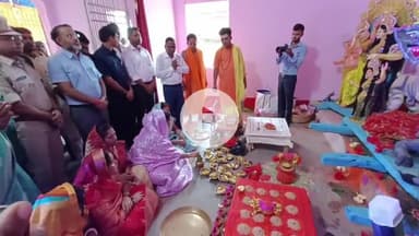 गिरिडीह: गांडेय विधायक सह मुख्यमंत्री की पत्नी ने दुर्गा पूजा को लेकर पंडरी समेत गांडेय के कई इलाकों का जायजा लिया