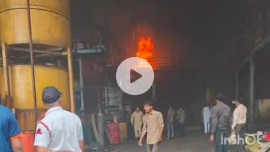 पीथमपुर: सागर लुब्रिकेंट कंपनी में फिर लगी आग, 22 दिन पहले हुई थी 3 मजदूरों की मौत