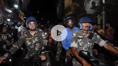 कांके: उपायुक्त मंजूनाथ भजंत्री ने बाइक से रांची के सभी प्रमुख दुर्गा पूजा पंडालों का किया निरीक्षण