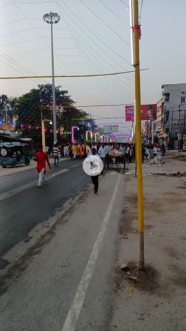 भव्य महास्नान बड़ी दुर्गा स्थान भगवती,सुपौल