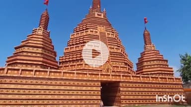 मुंगेर: कल्याणपुर में थाईलैंड के अरुण मंदिर के स्वरूप का पंडाल, तैयारी अंतिम चरण में