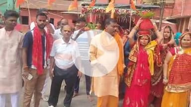 झाझा: झाझा के रेलवे इंडियन इंस्टीच्यूट दुर्गा मंदिर में श्रद्धा व उत्साह के साथ बेलभरणी का आयोजन हुआ