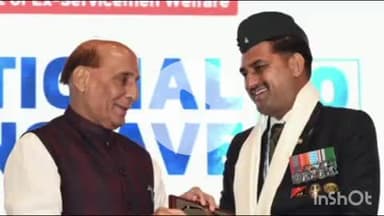 पुरोला: रक्षा मंत्री राजनाथ सिंह ने दिल्ली में पूर्व सैनिक राजेश सेमवाल को नेशनल कॉनक्लेव अवार्ड देकर किया सम्मानित