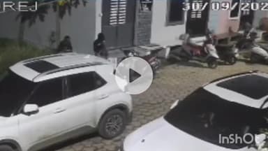 नीमच नगर: नीमच: वृंदावन कॉलोनी में चोरों ने सीसीटीवी कैमरे तोड़ने की कोशिश की, वीडियो सामने आया