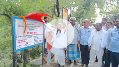 राजगीर: राजगीर में ग्रामीण विकास मंत्री श्रवण कुमार ने ₹1.11 करोड़ की सड़कों का किया शिलान्यास