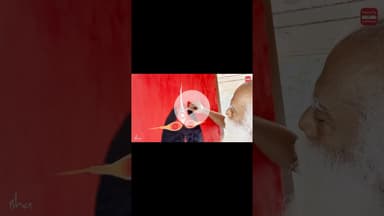 सद्‌गुरु ने देवी को कैनवास पर जीवंत किया  #Throwback