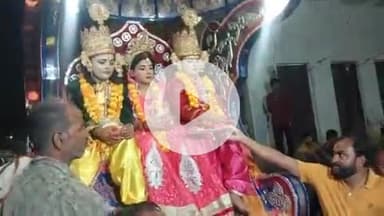 सिराथू: दारानगर में मुस्लिम मुहल्ले पहुंचे रघुराई का हुआ स्वागत, लीला के दौरान रावण ने हर ली सीता