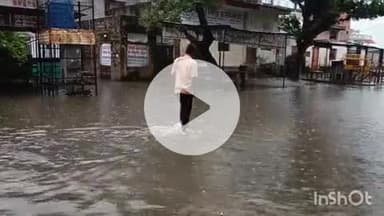 धौलपुर: अचानक बदला मौसम, धौलपुर शहर सहित जिलेभर में हुई जमकर बरसात