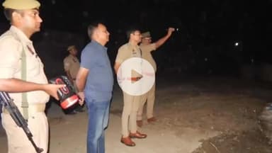 ठाकुरद्वारा: एसपी देहात कुंवर आकाश सिंह ने थाना भोजपुर में रावण दहन स्थल का किया निरीक्षण