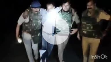 बिधूना: अछल्दा थाना पुलिस ने तुर्कपुर बंबा के पास मुठभेड़ में हत्या के मामले में फरार दो आरोपियों को दबोचा