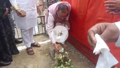 रामपुर: पायल होटल के सामने रामपुर के प्रभारी मंत्री जेपीएस व नगर विधायक ने पार्क का लोकार्पण कर वृक्षारोपण किया