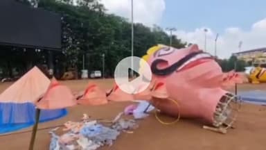 ओरमांझी: मोरहाबादी मैदान में रावण दहन समारोह की तैयारी पूरी, सीएम हेमंत सोरेन करेंगे रावण दहन