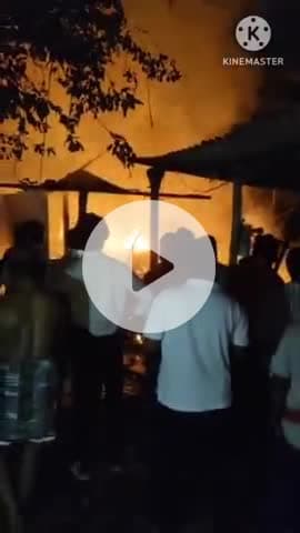 गोरौल: गोरौल चौक के पास शॉर्ट सर्किट से एक घर में लगी आग