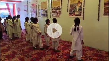 अमरोहा: अमरोहा मिनी स्टेडियम में मिशन शक्ति 5.0 के अंतर्गत छात्राओं ने प्रदर्शनी का किया अवलोकन