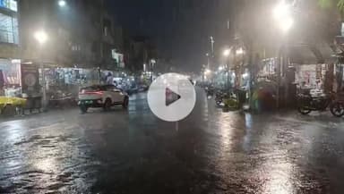 खंडवा नगर: खंडवा में नवमी के दिन तेज बारिश, कई इलाकों की बिजली गुल
