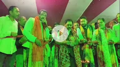 किस्को: पूर्व राज्यसभा सांसद धीरज प्रसाद साहू ने कहा, मां दुर्गा ज़िला वासियों को सुख-समृद्धि देंगी