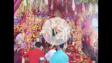 सुपौल: बड़ी दुर्गा मंदिर झकराही में छागर की दी गई बलि, मंदिर में लग रही है भीड़