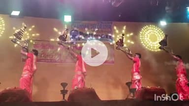 शिकारीपाड़ा: शिकारीपाड़ा दुर्गा मंदिर परिसर में गंगा आरती की तर्ज पर माँ दुर्गा की आरती की गई