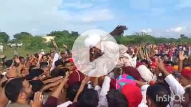 मावली: बाठेड़ा खुर्द में प्रमुख शक्तिपीठों में ज्वारों का विसर्जन, महाकाली को लगाया साढ़े 5 क्विंटल नुक्ती का भोग