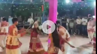 खंडवा नगर: रविंद्र नगर में गरबा प्रतियोगिता का आयोजन, महापौर एवं पूर्व विधायक रहे उपस्थित