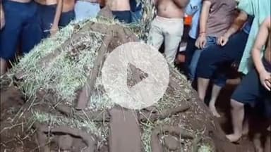 लाडपुरा: कोटा के नांता क्षेत्र में विजयदशमी का पर्व पैरों से रावण को रौंदकर मनाने की अनूठी परंपरा